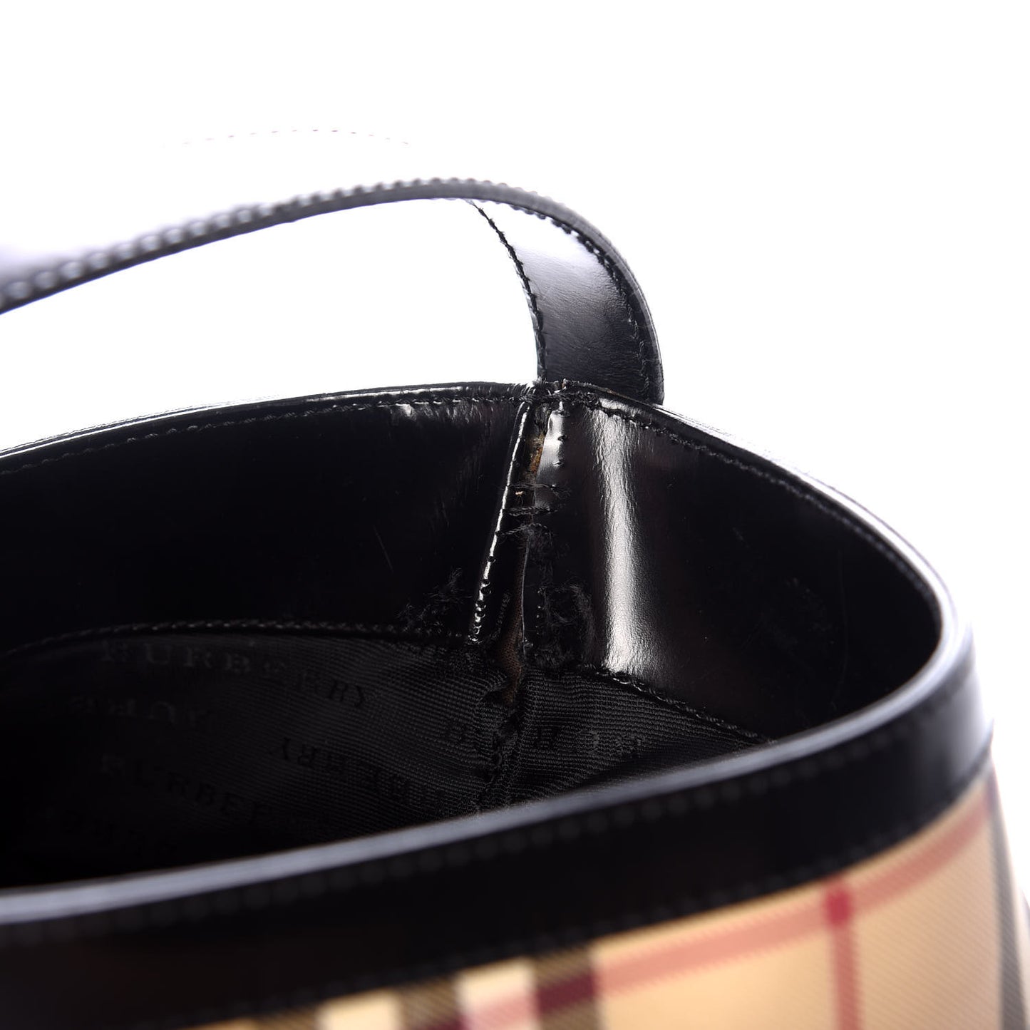 House Check Shoulder Bag Black