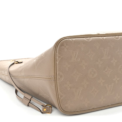 Louis Vuitton Empreinte Monogram Giant Neverfull MM Tourterelle 9 of 12