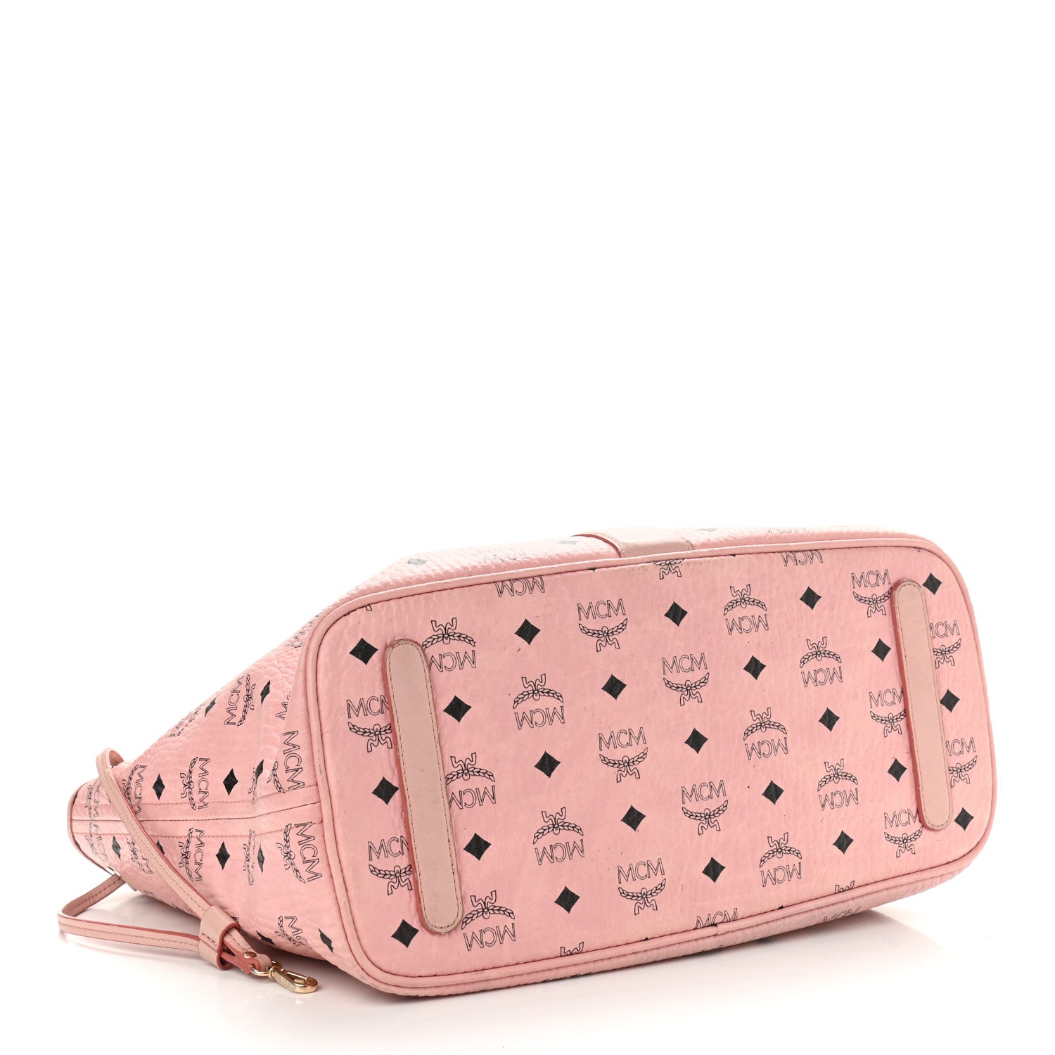 MCM Visetos Medium Liz Reversible Shopper Tote Soft Pink 6 of 19