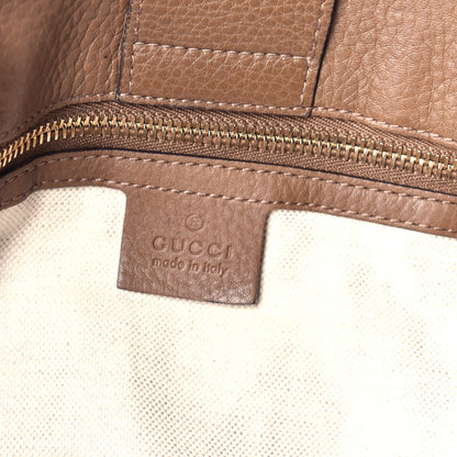 Gucci Cellarius Calfskin Large Bamboo Shopper Tote Acero 7 of 10
