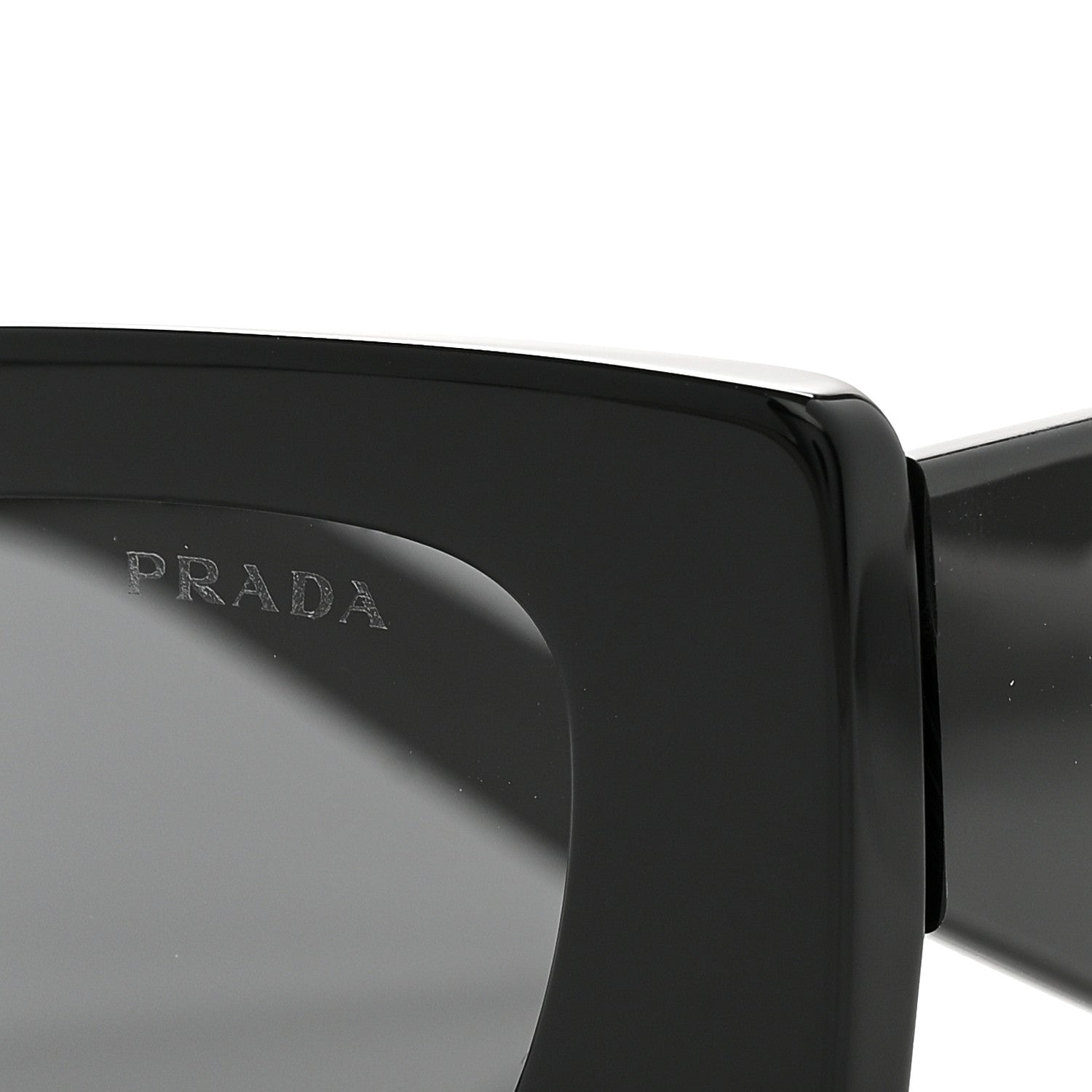 Prada Acetate Symbole Sunglasses SPR D03 Black 8 of 9