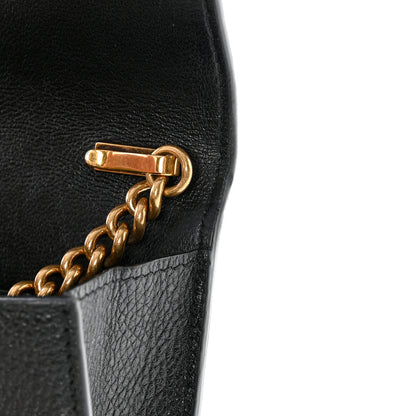Balenciaga Grained Calfskin Logo Cash Phone Holder Wallet On Chain Black White 11 of 14