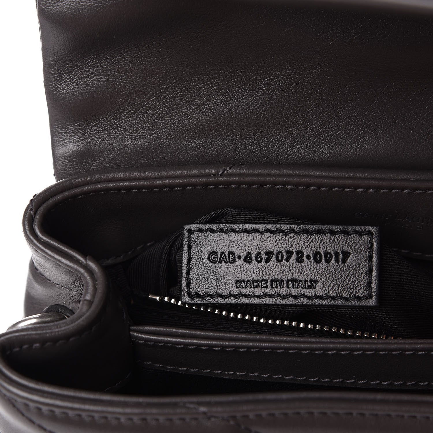 Saint Laurent Calfskin Y Quilted Monogram Toy Loulou Crossbody Bag Earth 9 of 10