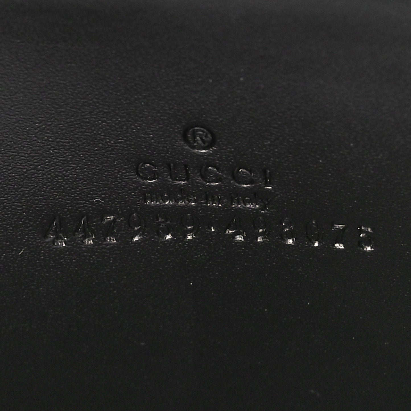 Guccissima Zip Around Card Case Black