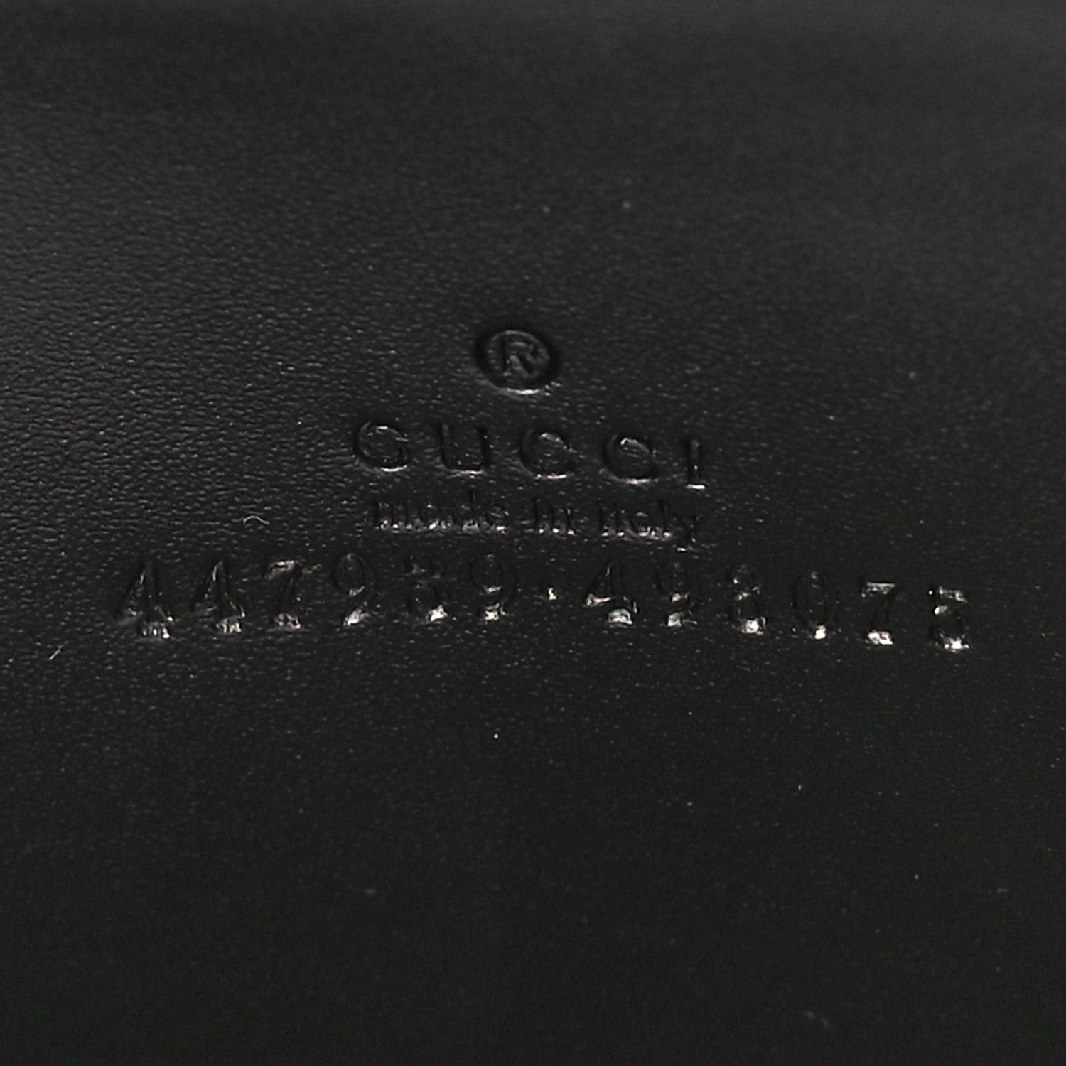 Gucci Guccissima Zip Around Card Case Black 6 of 9