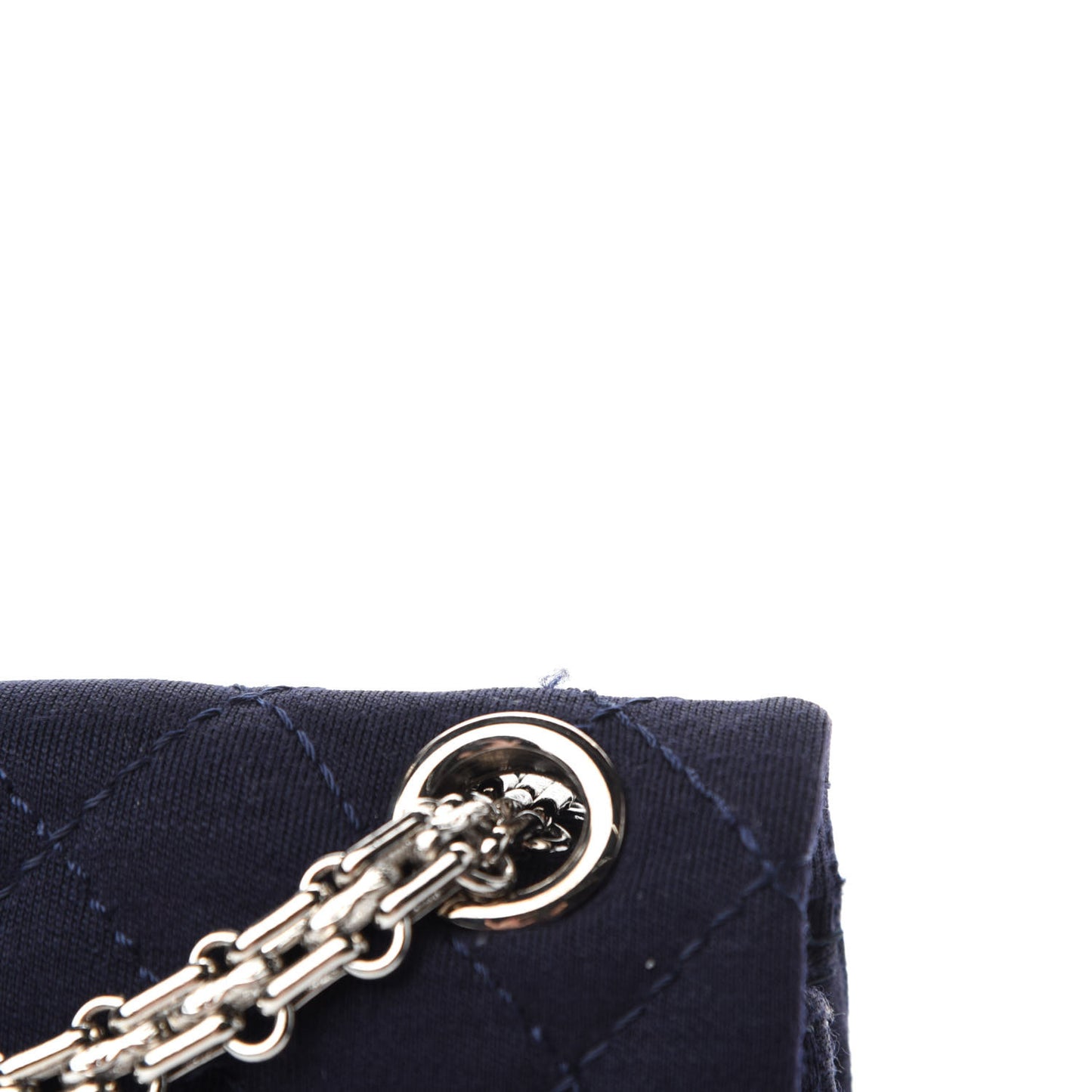 Jersey Quilted 2.55 Reissue Mini Flap Navy Blue