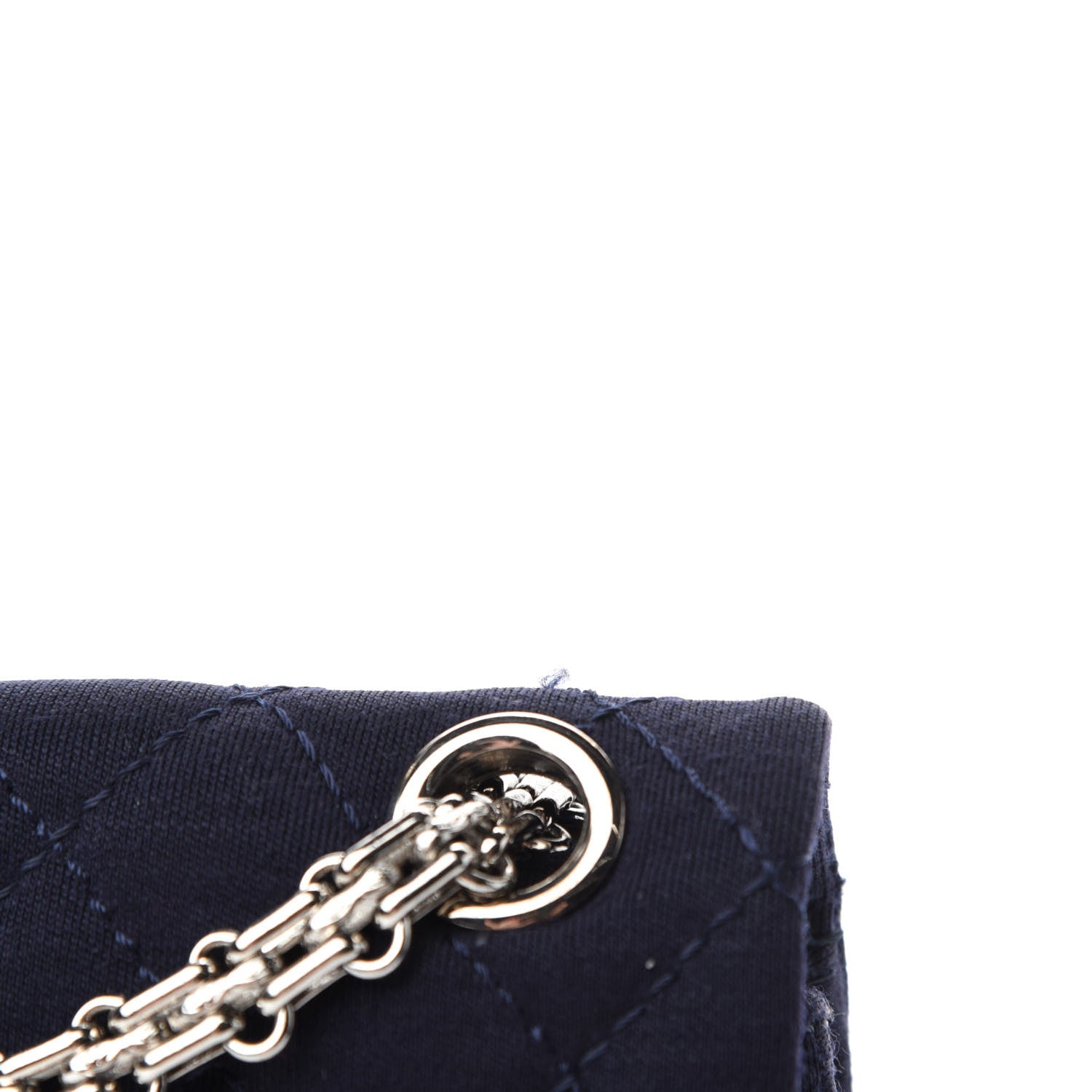 Chanel Jersey Quilted 2.55 Reissue Mini Flap Navy Blue 8 of 11