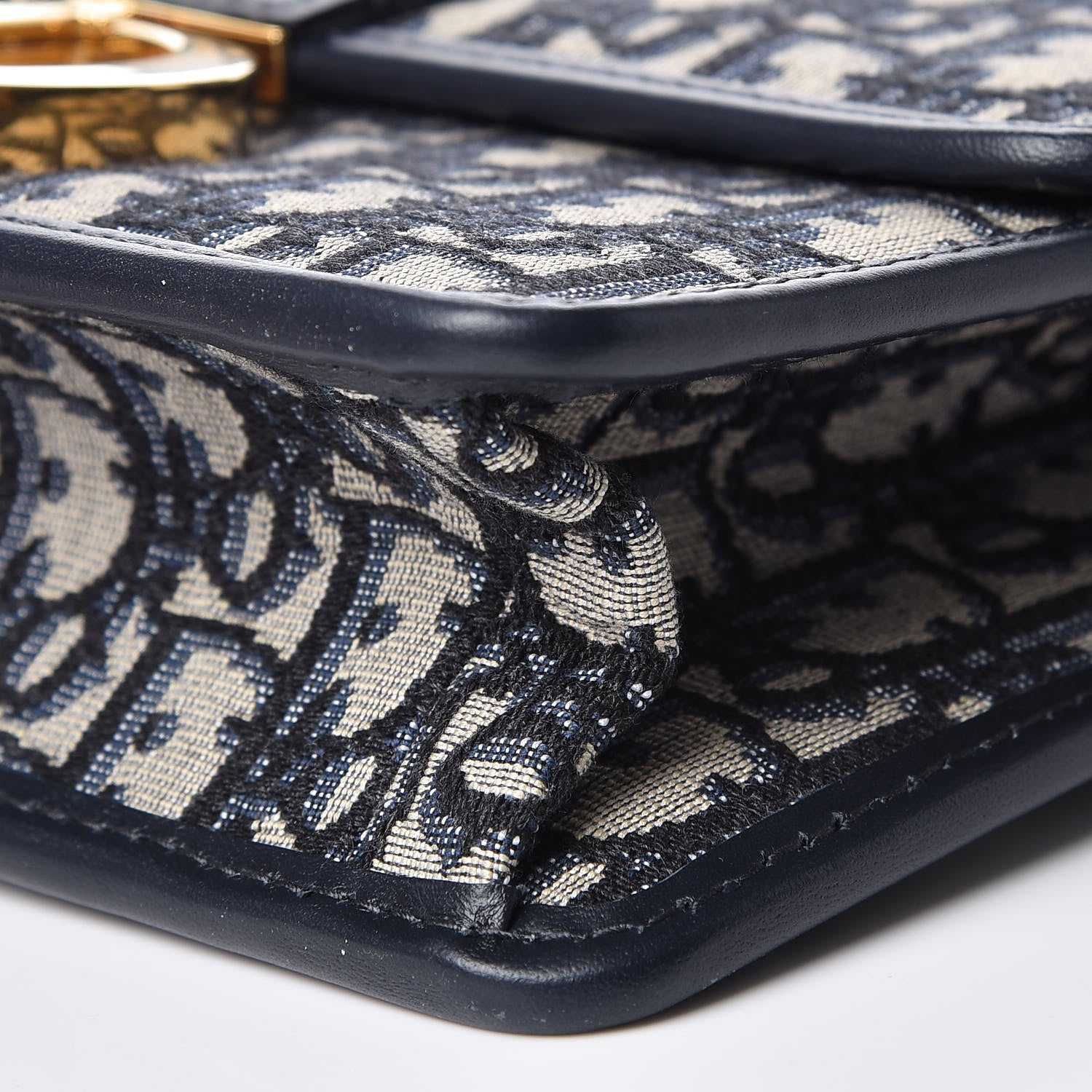 Christian Dior Oblique 30 Montaigne Flap Bag Blue 10 of 11