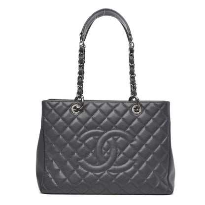Chanel Caviar Quilted Grand Shopping Tote GST Grey 1 of 11