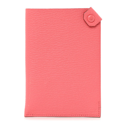 Hermes Chevre Mysore Tarmac PM Passport Holder Rose Ete 1 of 7