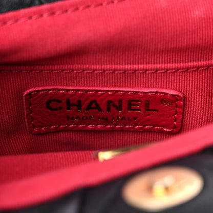 Chanel Lambskin Quilted Pearl Crown Clutch Bag Black 6 of 13