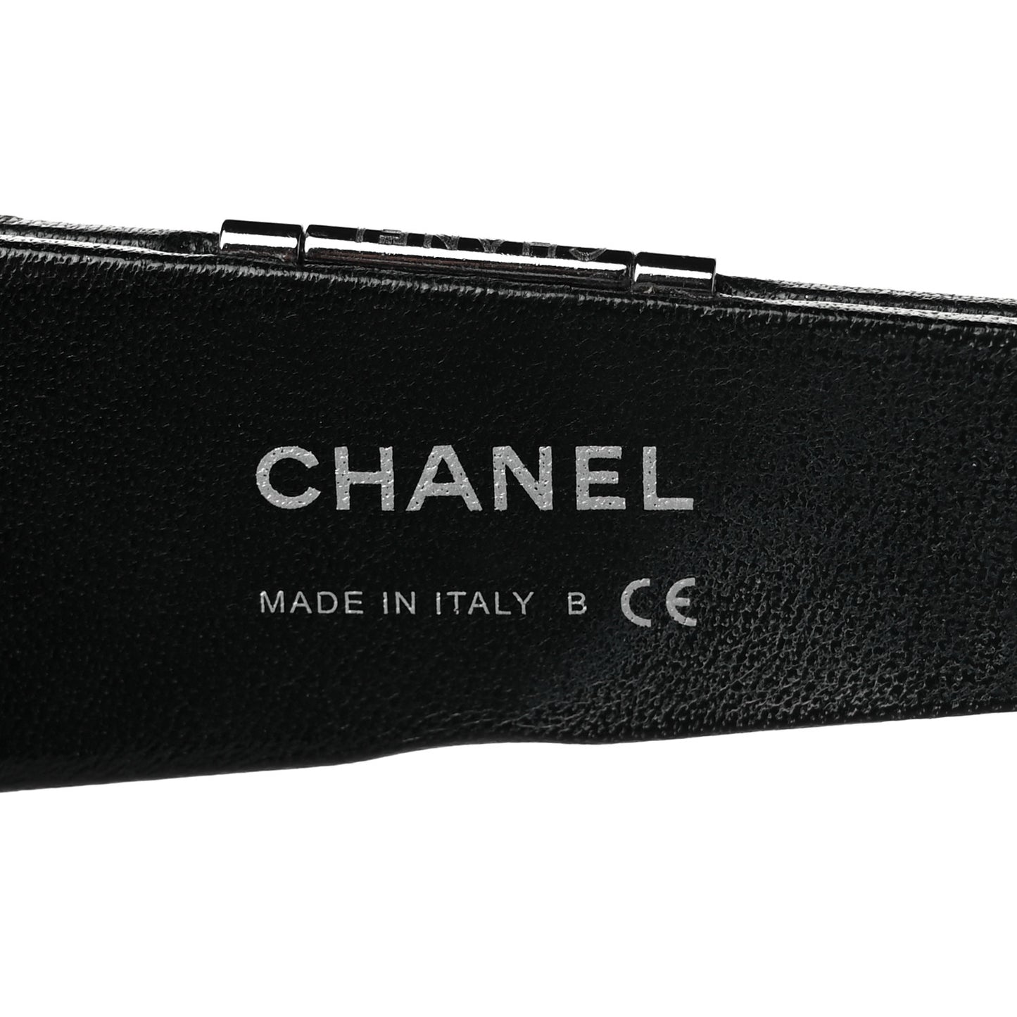 Lambskin Quilted CC Mirror Sunglasses 5202-Q Black