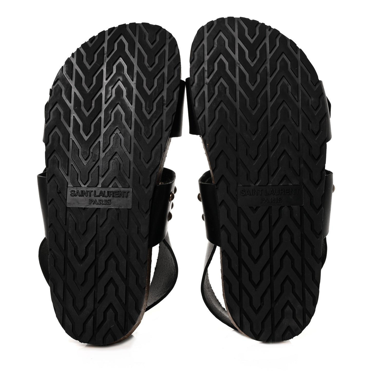 Calfskin Jam Slingback Flat Sandals 36.5 Black