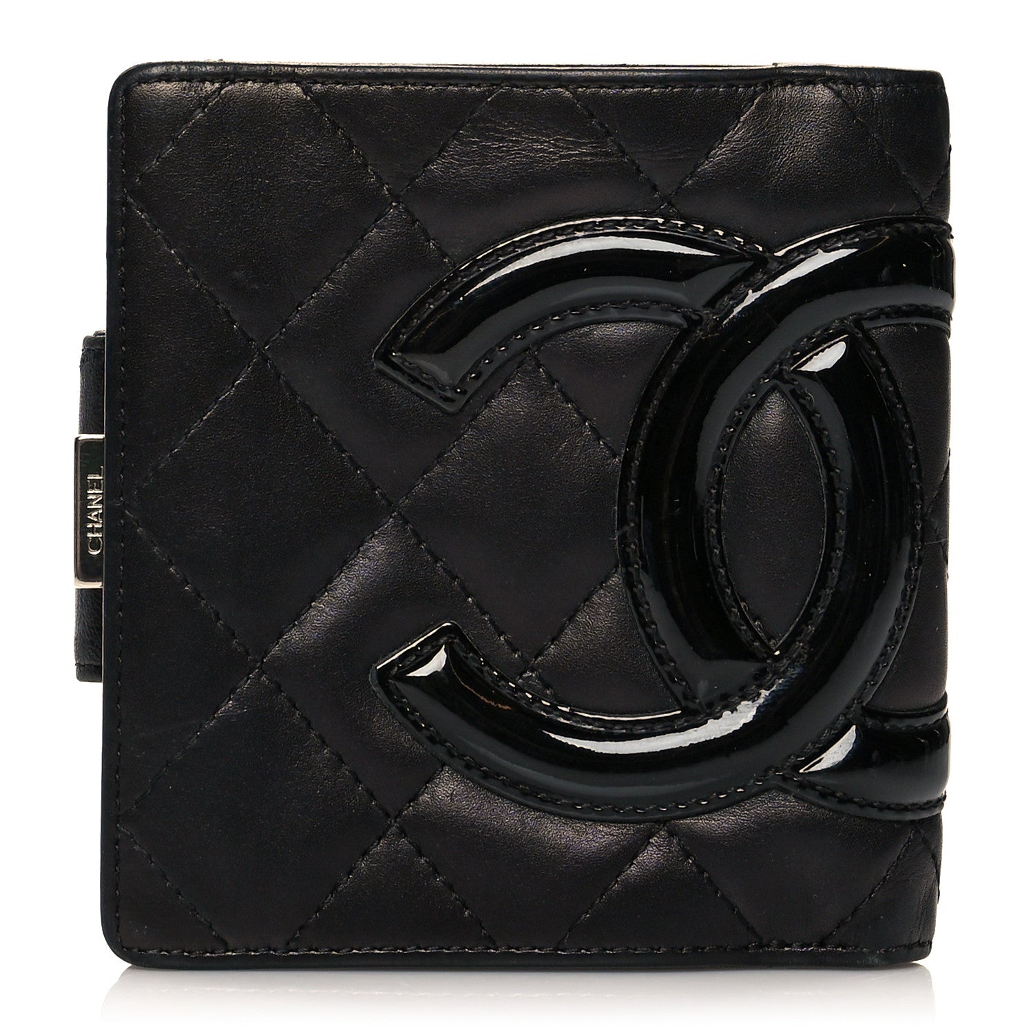 Chanel Calfskin Quilted Cambon Bi-Fold Wallet Black 1 of 9