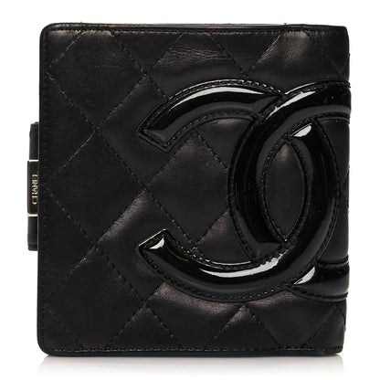 Chanel Calfskin Quilted Cambon Bi-Fold Wallet Black 1 of 9