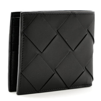 Bottega Veneta Nappa Maxi Intrecciato Bi-Fold Wallet Black 3 of 7