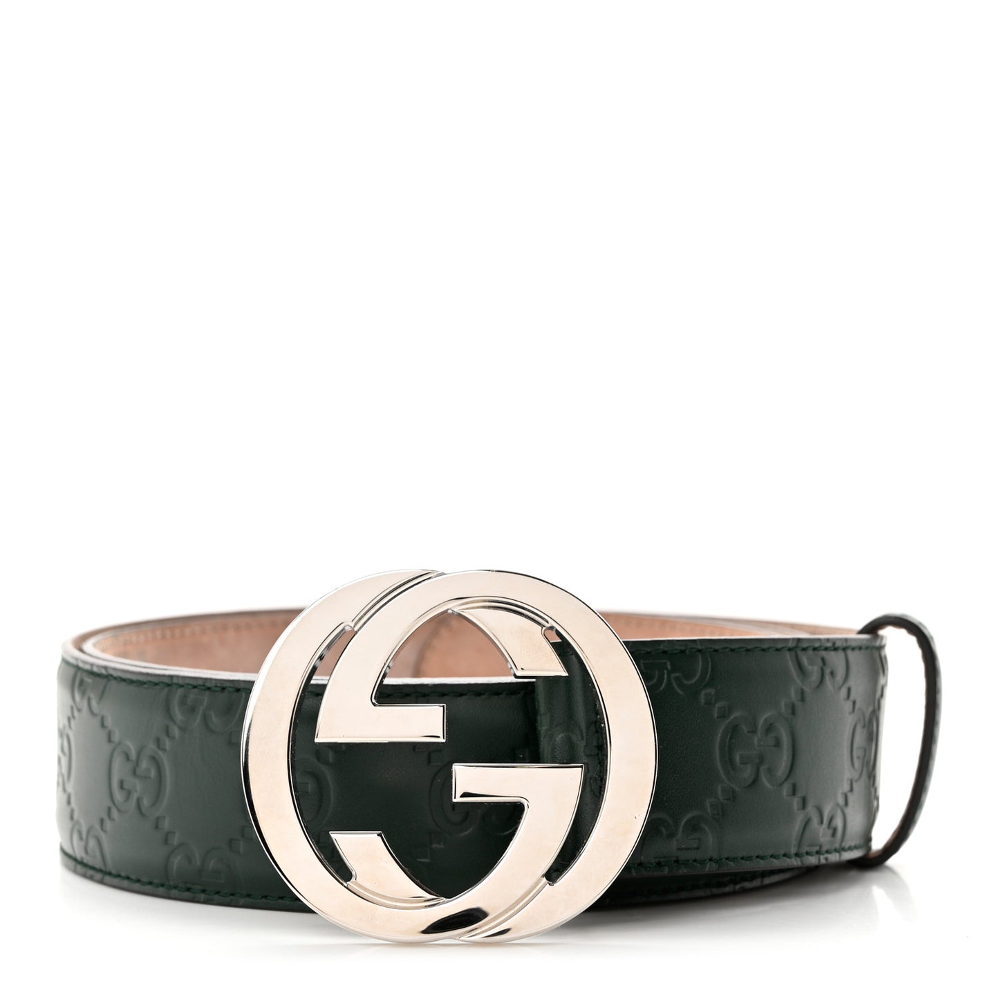 Guccissima Signature Interlocking G 40mm Belt 100 40 Black