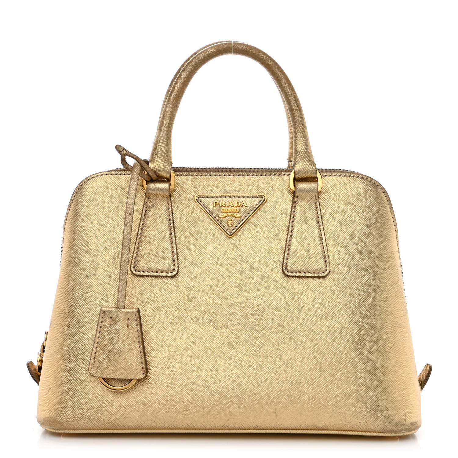 Prada Saffiano Lux Small Promenade Tote Platino 1 of 22