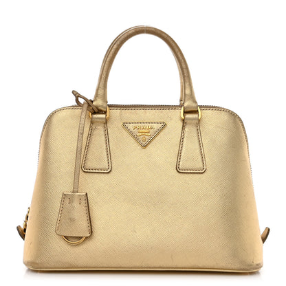 Prada Saffiano Lux Small Promenade Tote Platino 1 of 22