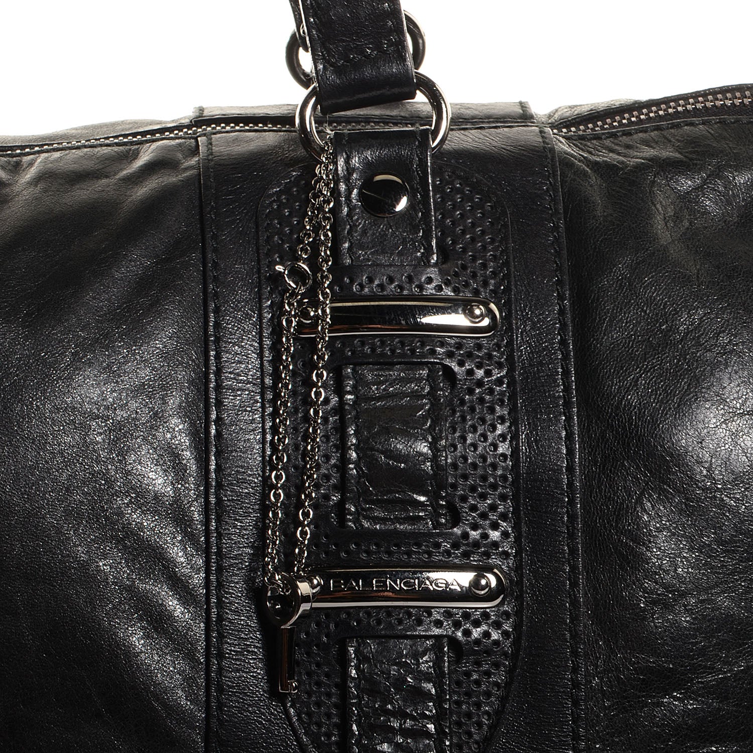 Balenciaga Chevre Perforated Hook GM Black 5 of 11