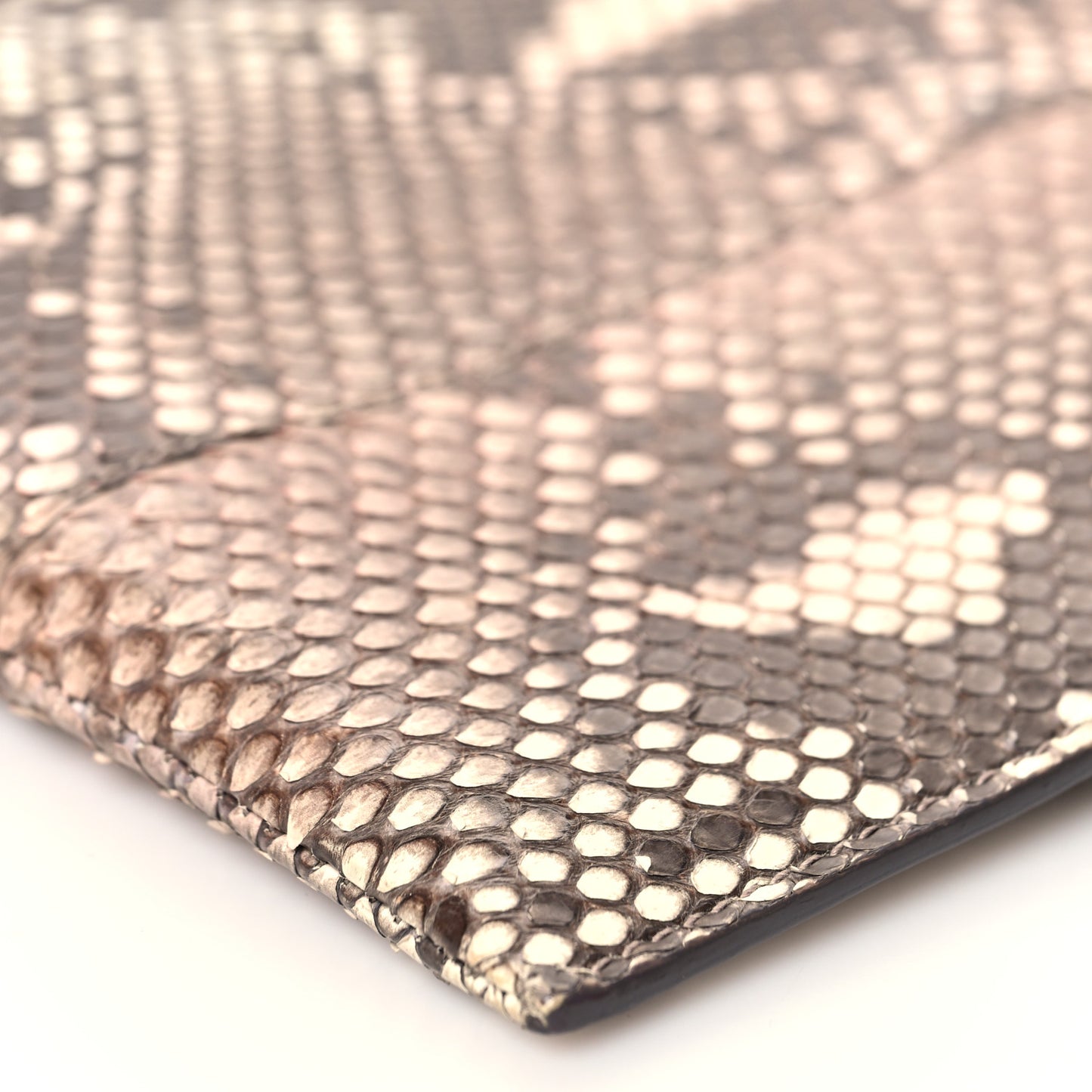 Snakeskin Metal Crossbody Clutch