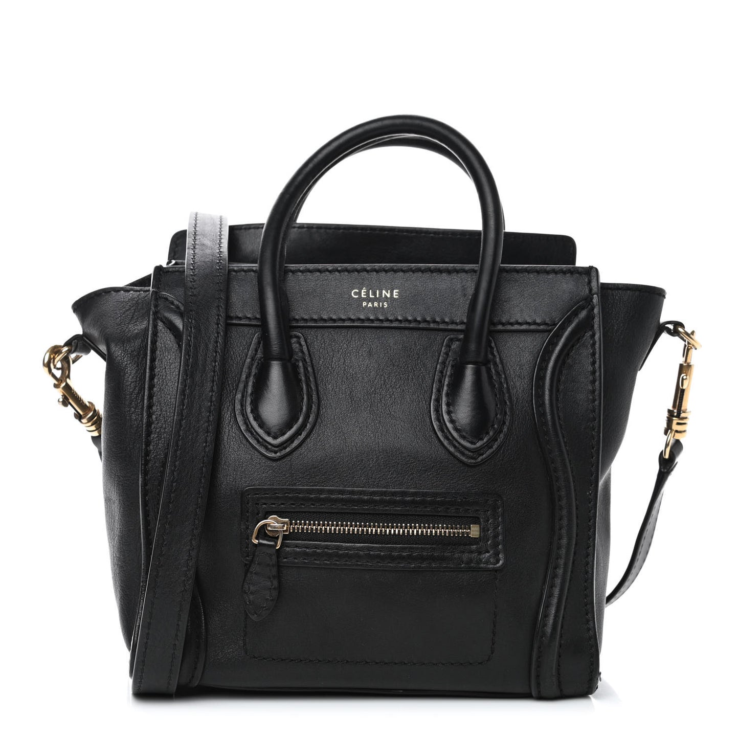 Smooth Calfskin Nano Luggage Black