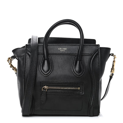 Celine Smooth Calfskin Nano Luggage Black 1 of 4
