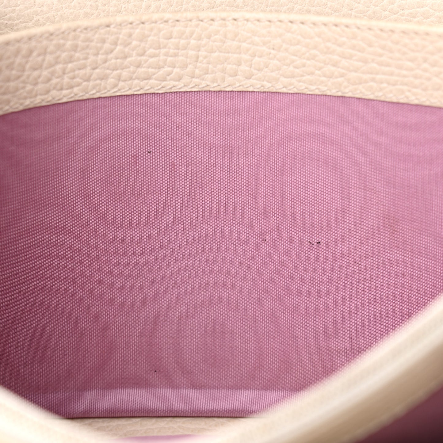 Dollar Calfskin Mini Dionysus Chain Wallet Mystic White