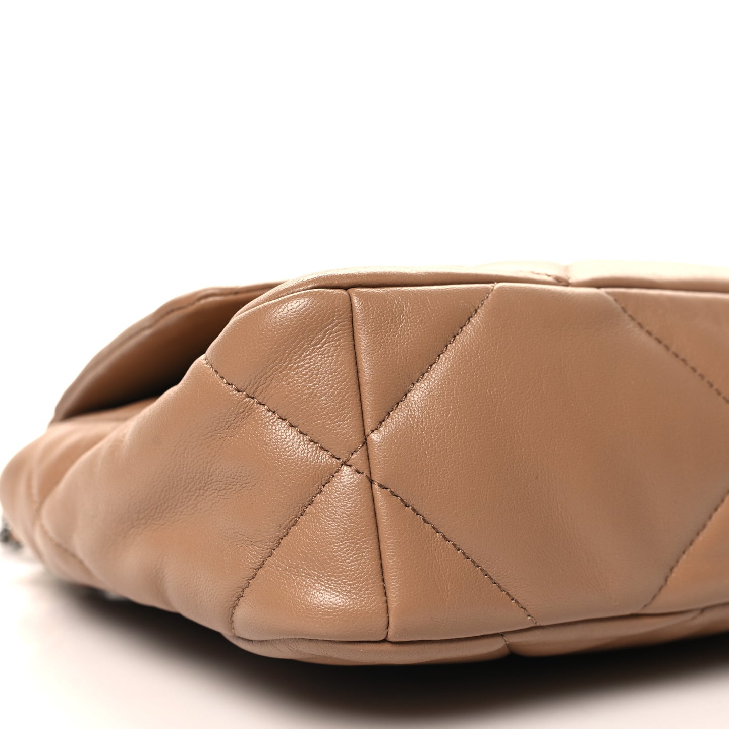 Lambskin Quilted Medium Chanel 19 Flap Brown
