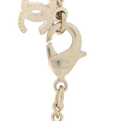 Chanel Enamel CC Pendant Necklace Black Light Gold 6 of 6