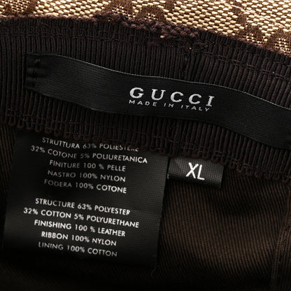 Gucci Monogram Web Bucket Hat XL Brown 8 of 9
