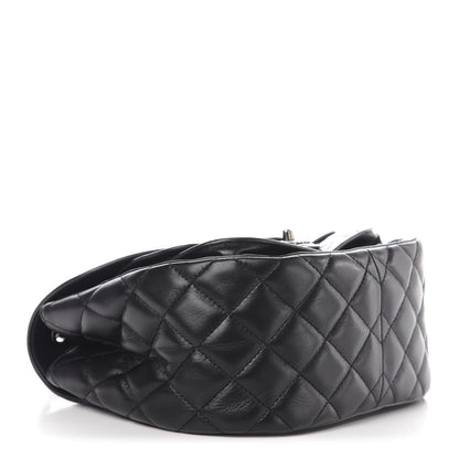 Chanel Lambskin Quilted Messenger Flap Black 4 of 12