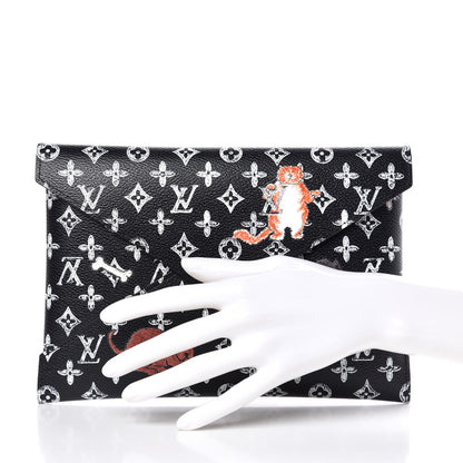 Louis Vuitton Catogram Large Kirigami Pochette Black 2 of 7