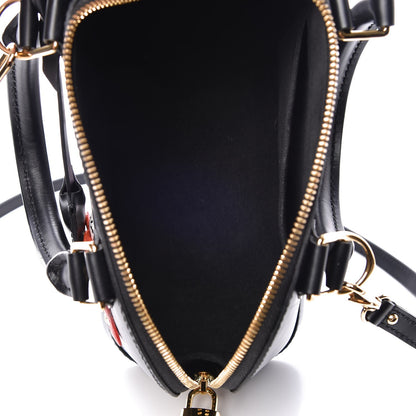 Louis Vuitton Epi Blooming Flowers Alma BB Black 6 of 7