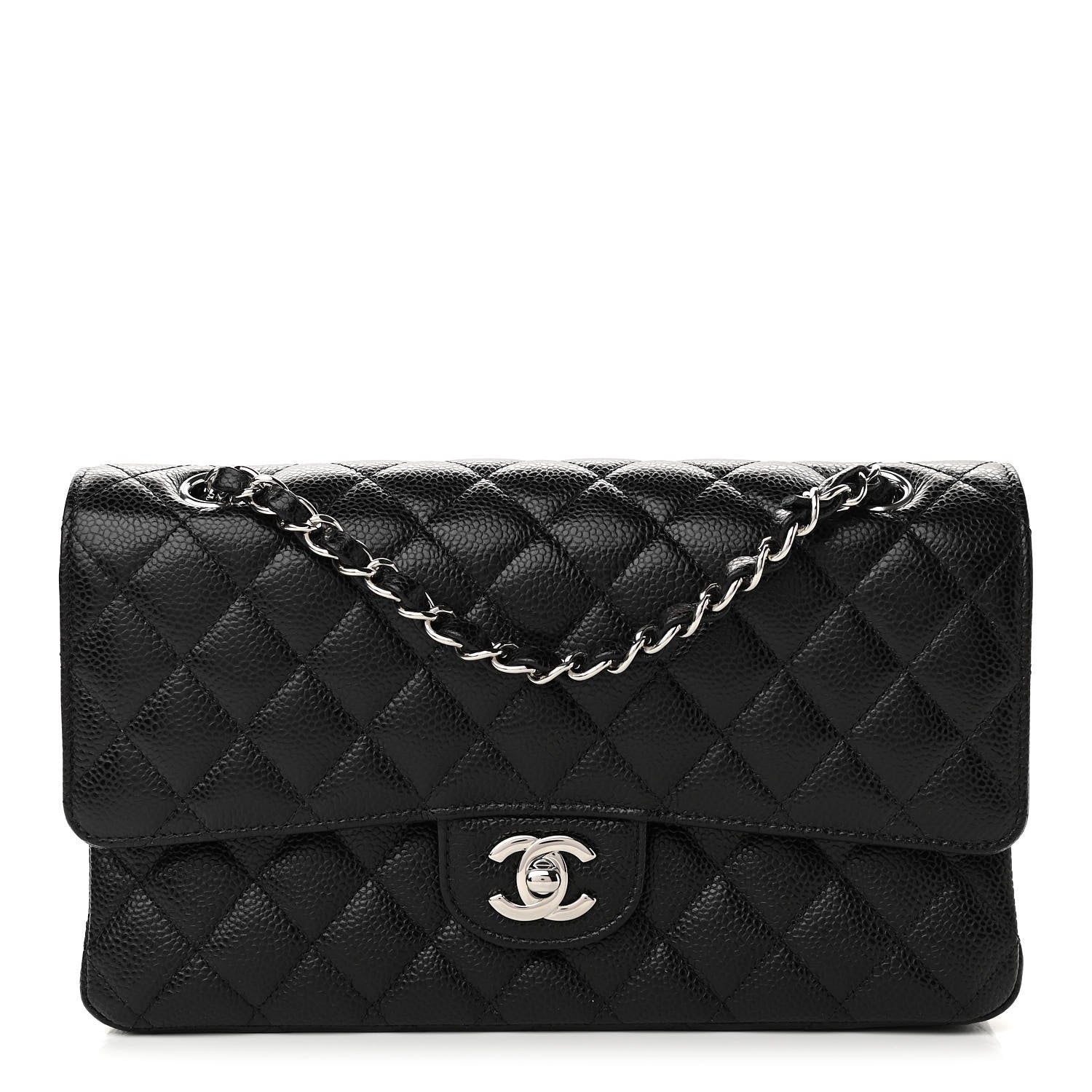 Chanel Caviar Quilted Medium Double Flap Black 1 of 11
