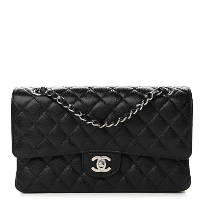 Chanel Caviar Quilted Medium Double Flap Black 1 of 11