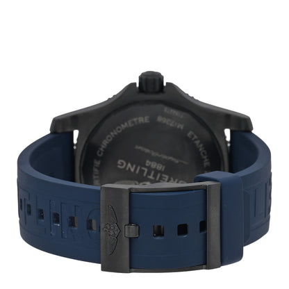 Breitling DLC Coated Stainless Steel Rubber 46mm Superocean Automatic Watch Blue M17368D71C1S1 4 of 5