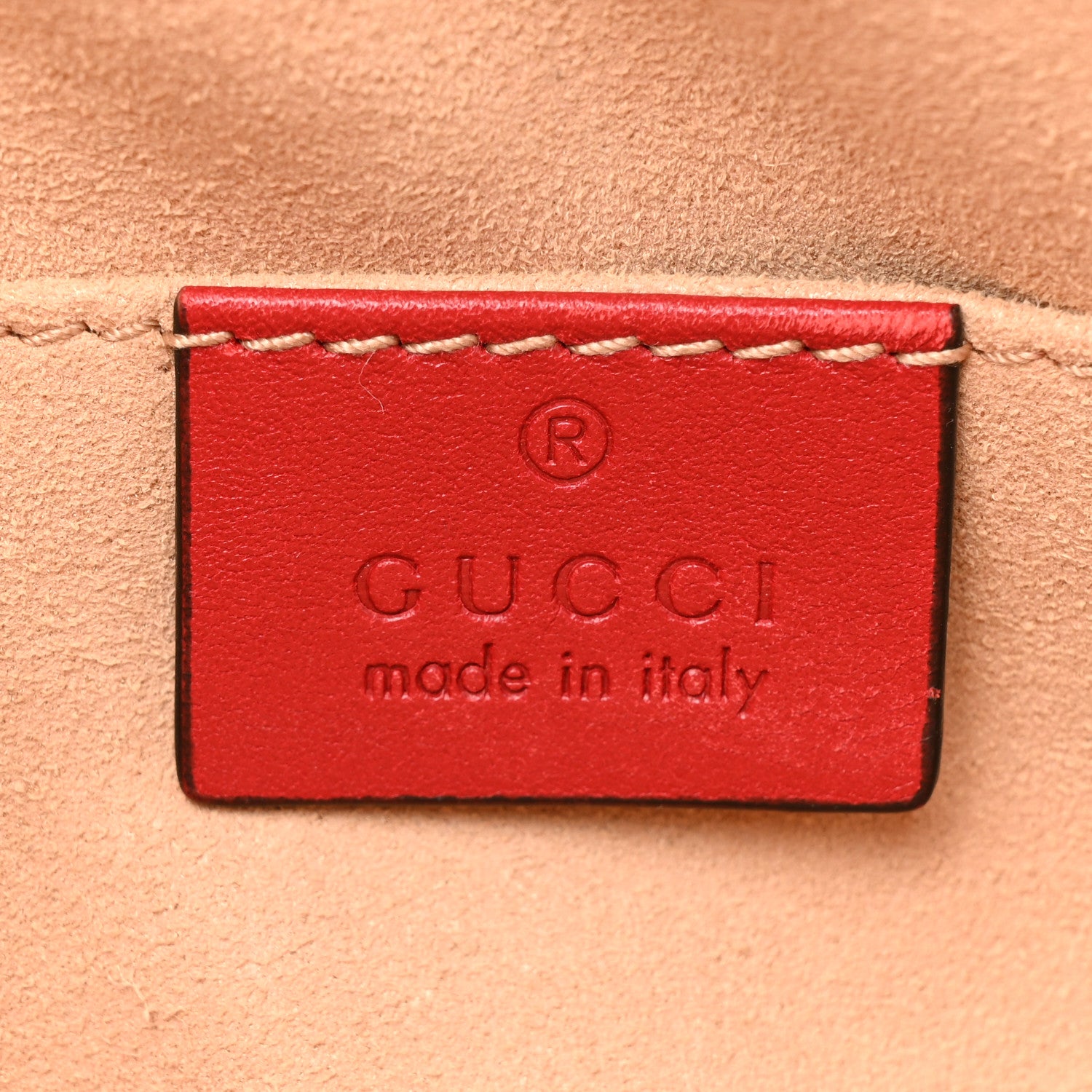 Gucci Calfskin Matelasse GG Marmont Belt Bag 85 34 Hibiscus Red 6 of 12