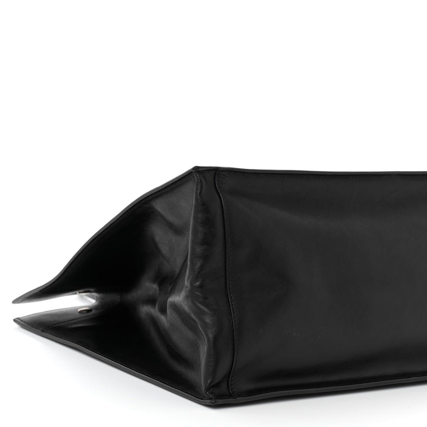 Smooth Calfskin Rive Gauche Small Tote Black