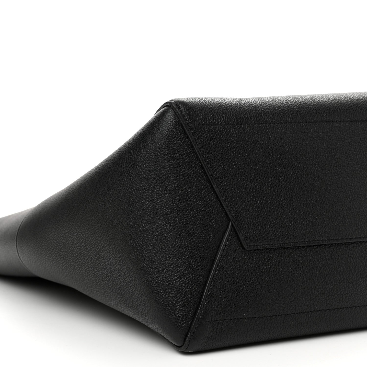 Celine Soft Grained Calfskin Sangle Bucket Bag Black 8 of 9