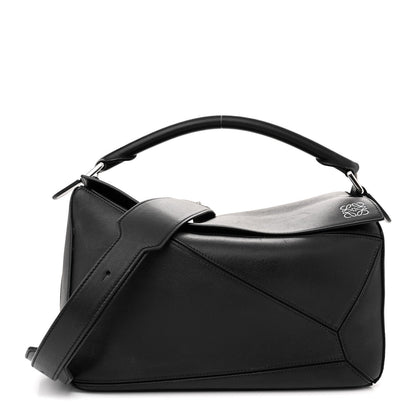 Loewe Calfskin Medium Puzzle Bag Black 1 of 13