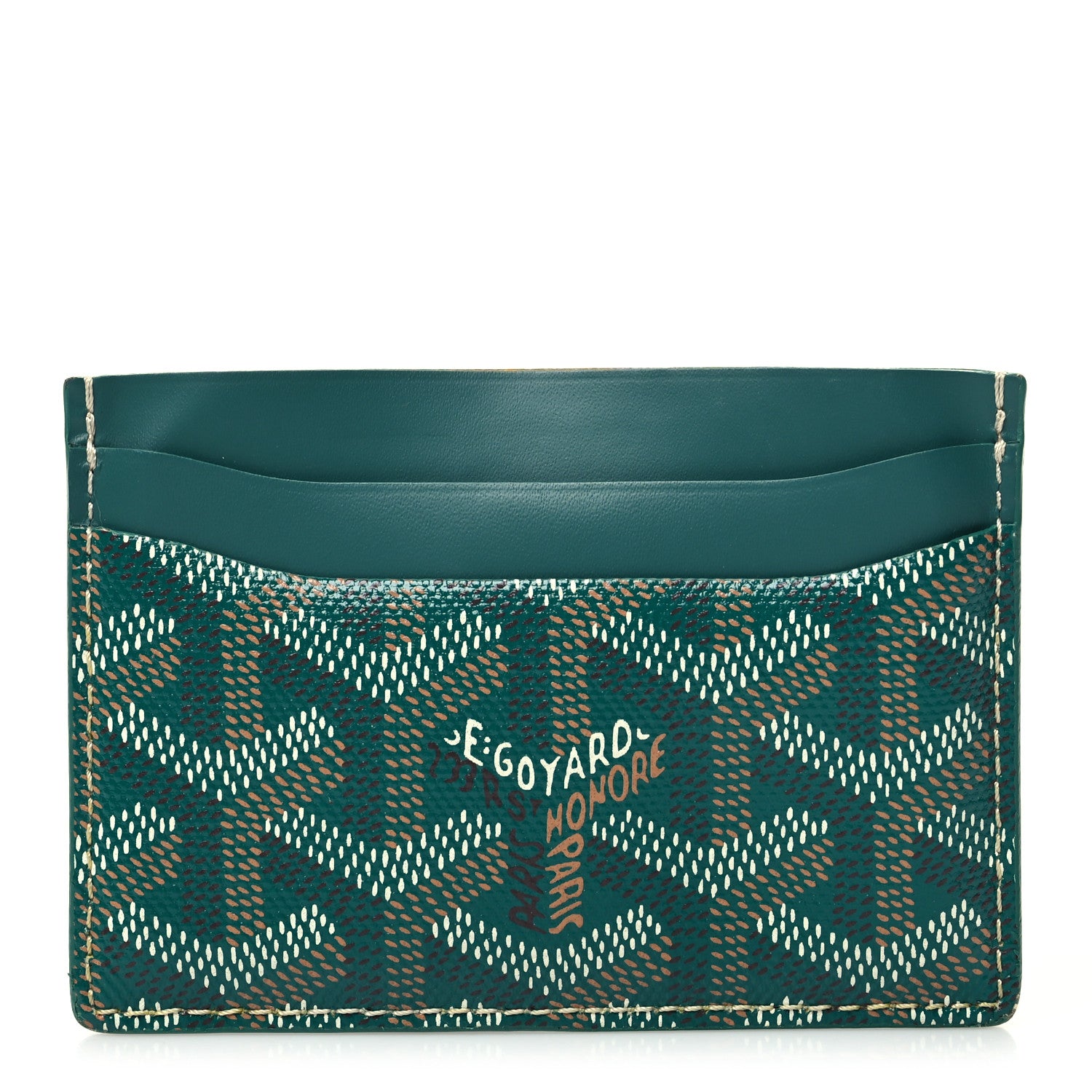 Goyard Goyardine Saint Sulpice Card Holder Green 1 of 8