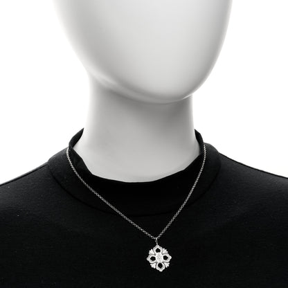 Buccellati 18K White Gold Diamond Opera Tulle Pendant Necklace 2 of 5