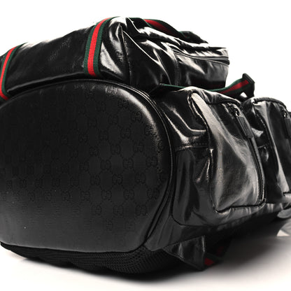 Gucci GG Crystal Monogram Web Backpack Black 10 of 10