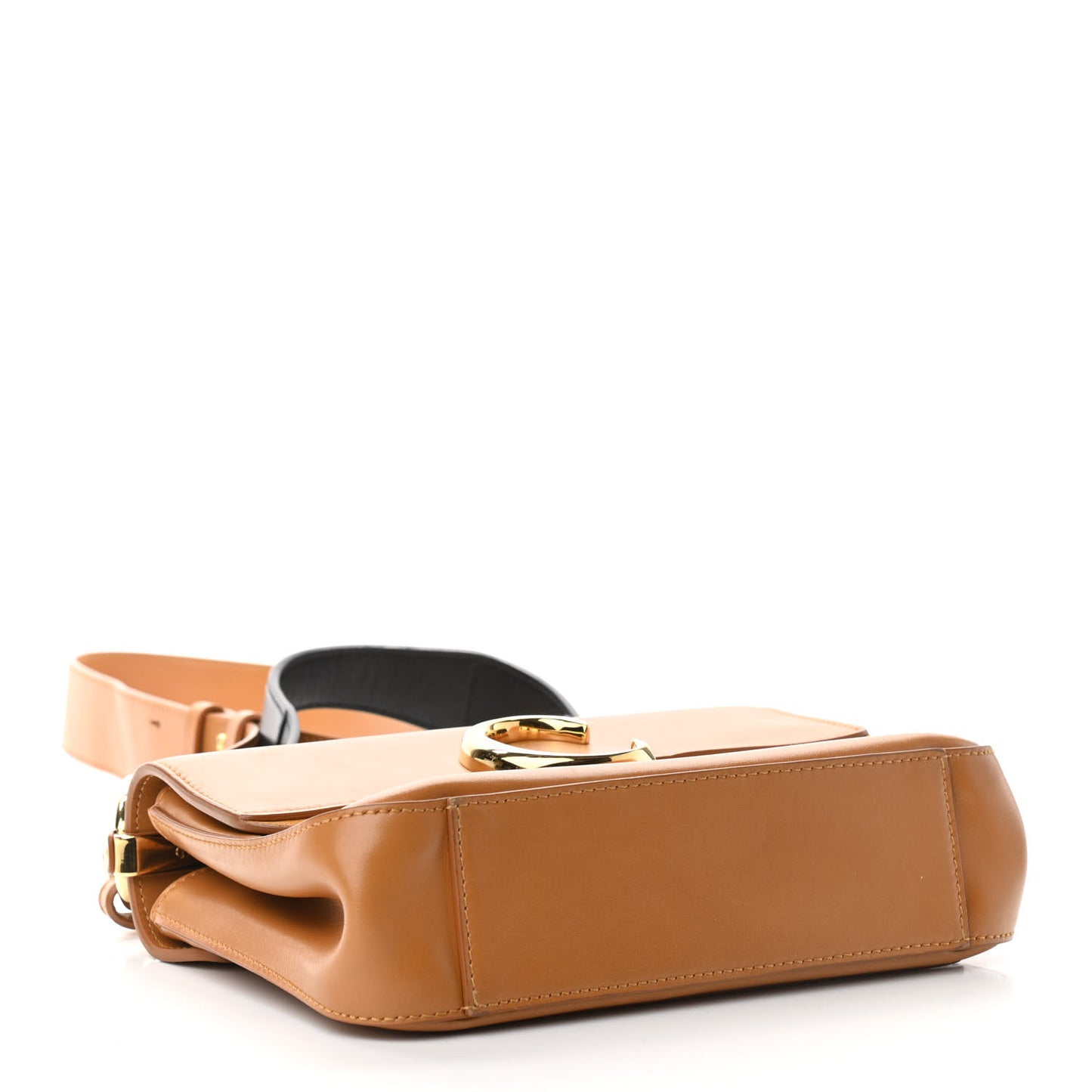 Calfskin Small C Double Carry Autumnal Brown