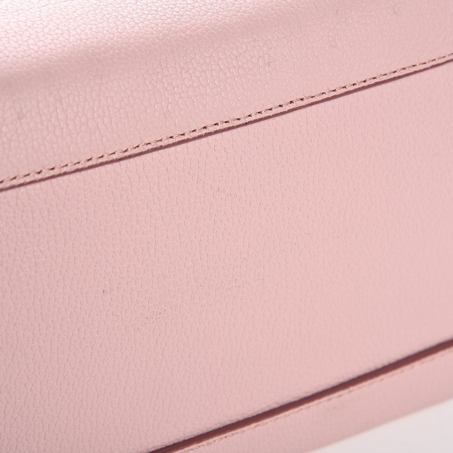 Grained Calfskin Medium Milla Tote Pale Mauve