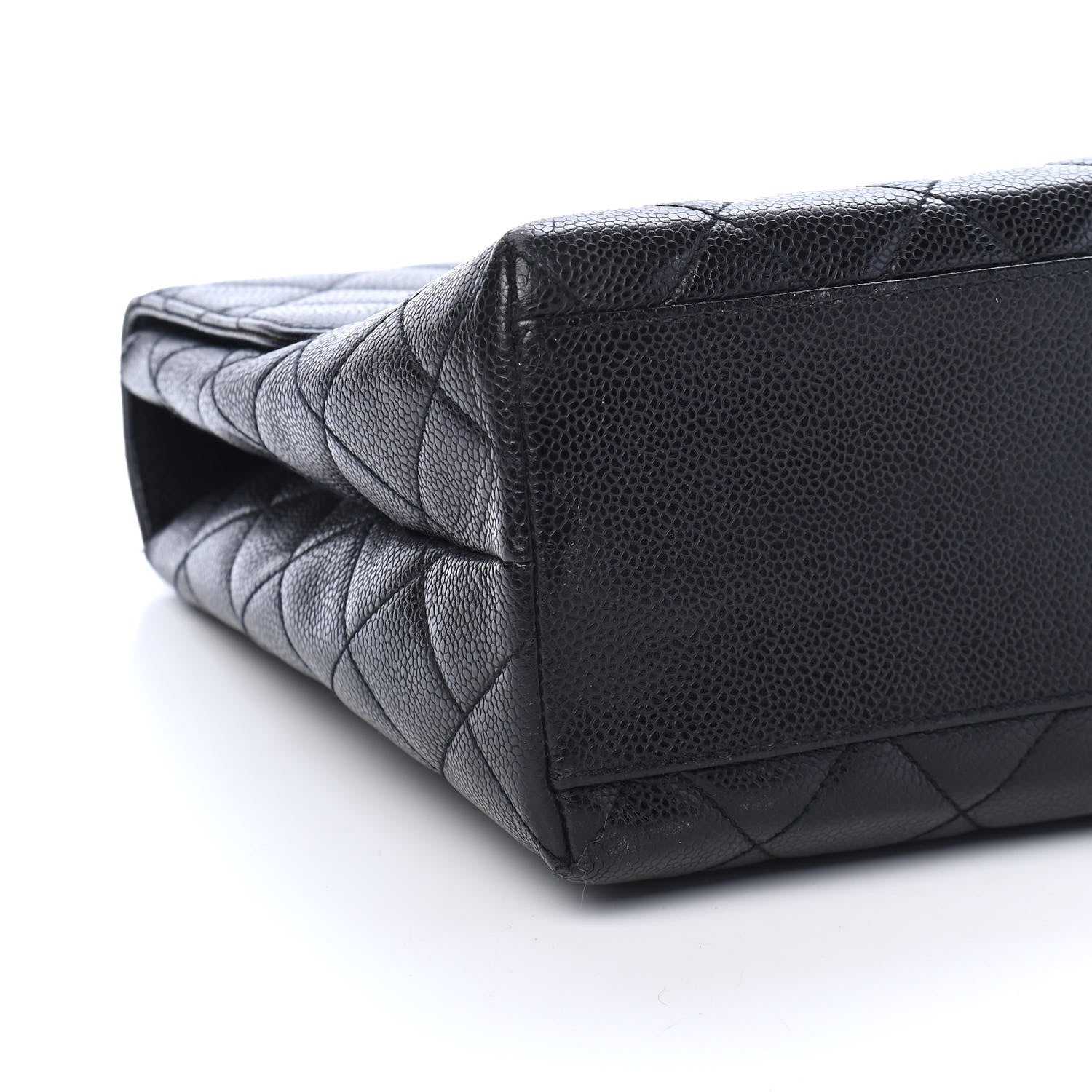 Chanel Caviar Quilted Jumbo Kelly Flap Black 8 of 10