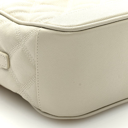Saint Laurent Grain de Poudre Quilted 80's Vanity Bag Crema Soft 7 of 8