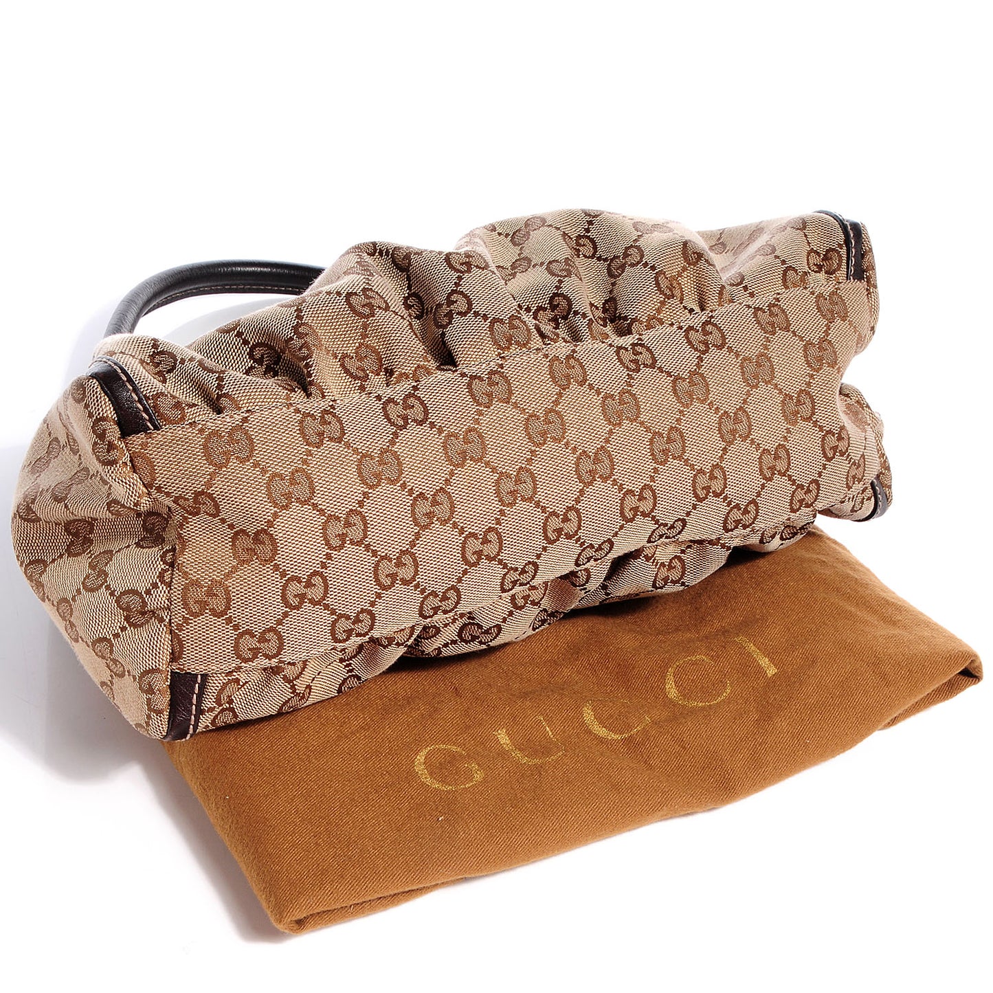 Monogram Small D Gold Hobo Brown