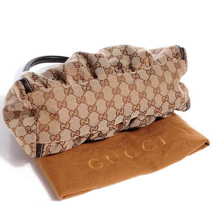 Gucci Monogram Small D Gold Hobo Brown 4 of 9